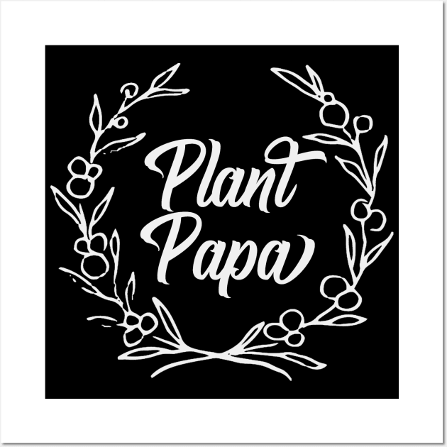 Plant Papa (White) Wall Art by Thistle Kent